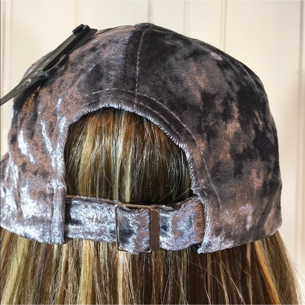 VELVET ADJUSTABLE BALL CAP - Picture 2 of 7